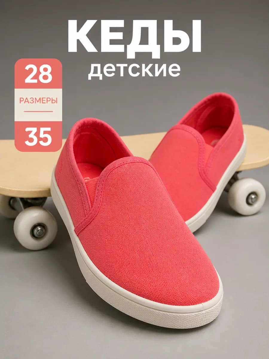 Кеды детские текстильные летние