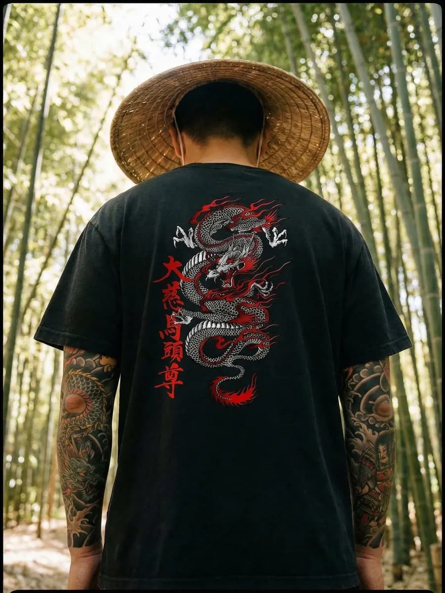 Оверсайз футболка с принтом Аниме