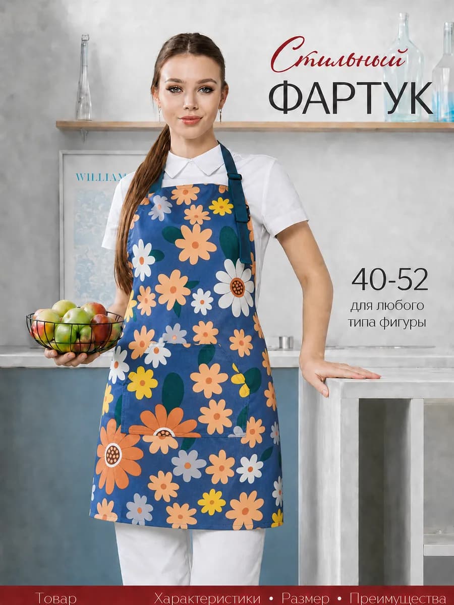 Фартук женский для кухни непромокаемый