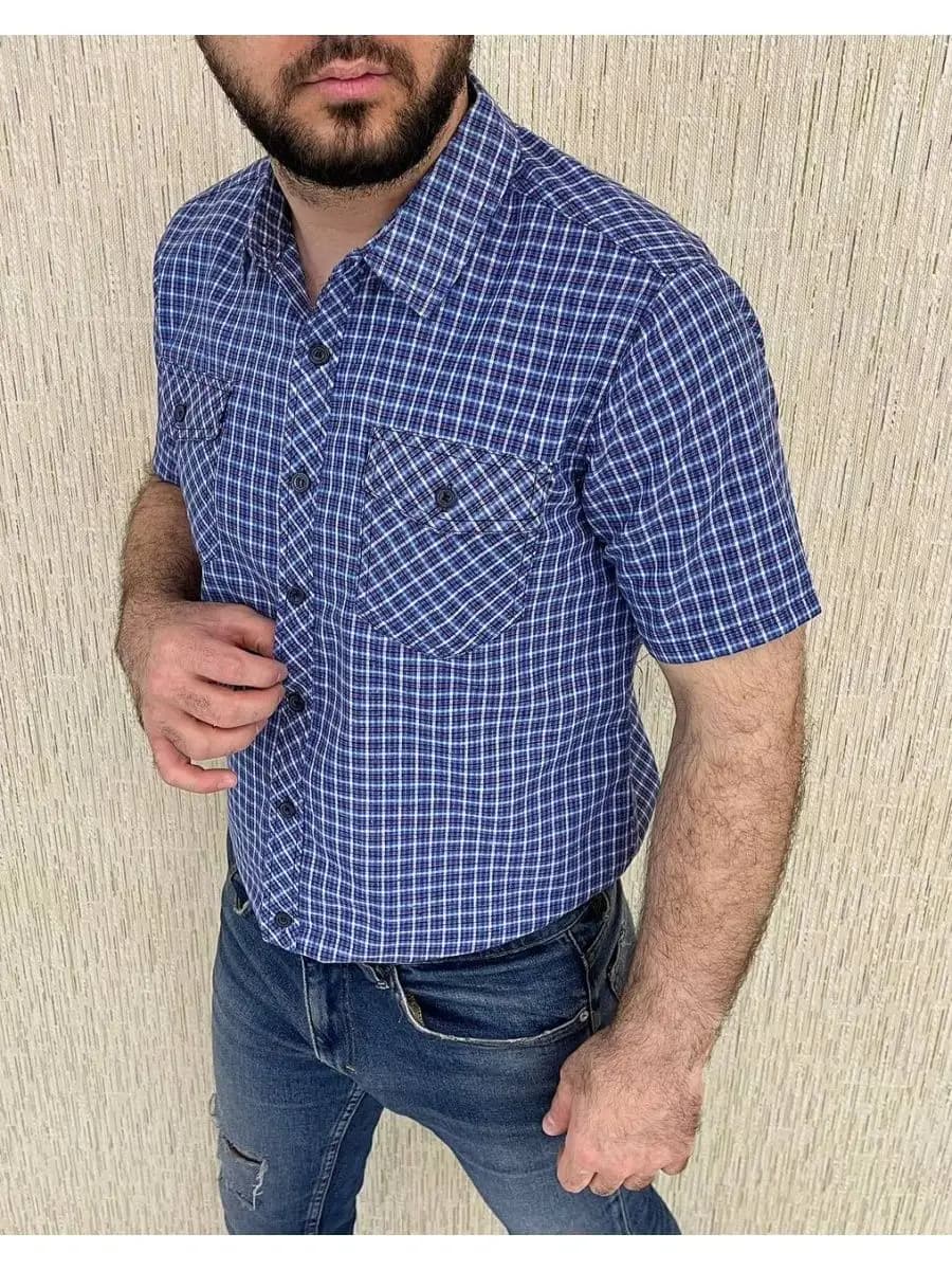 Рубашка с коротким рукавом - фото 1