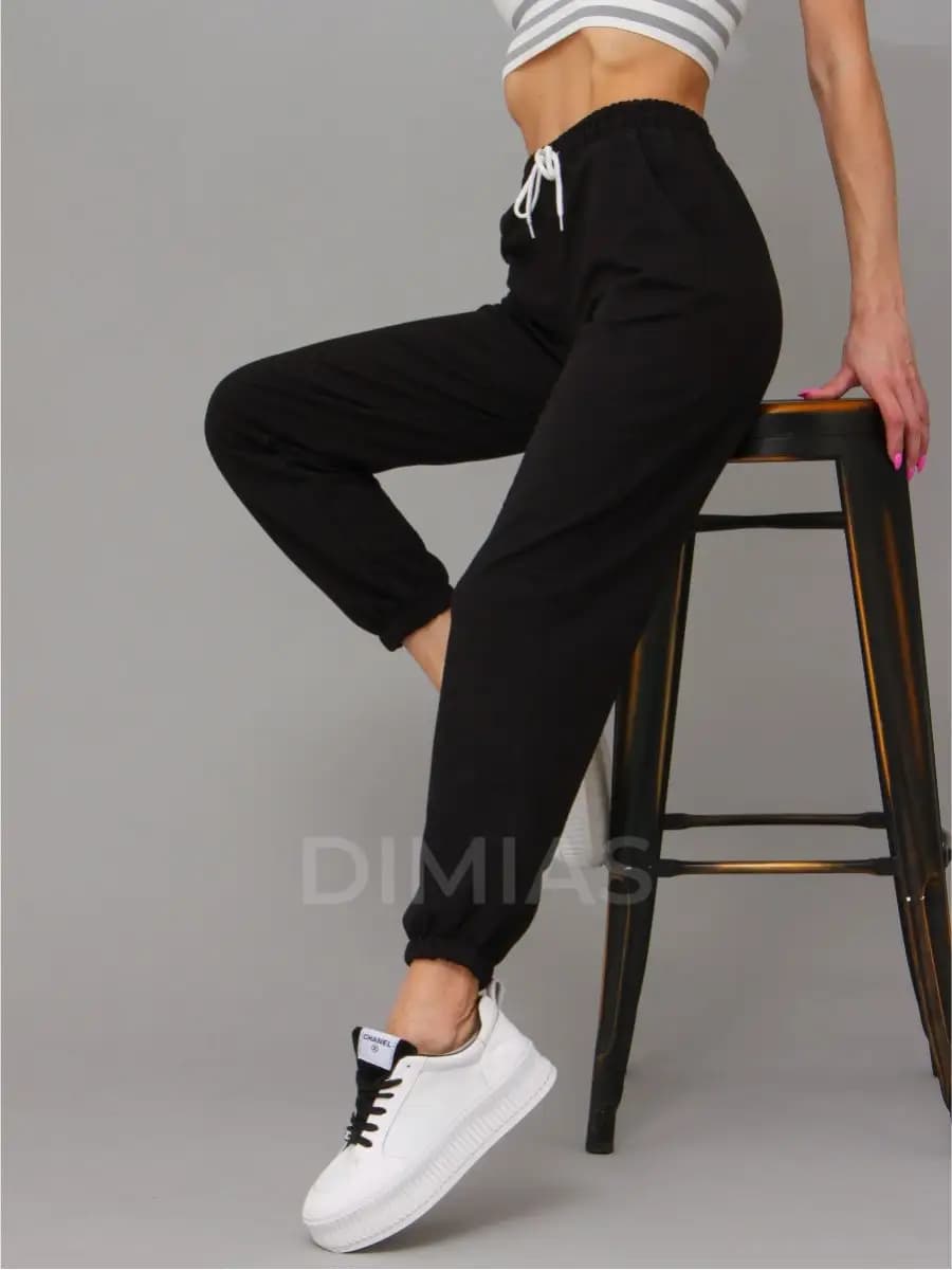 Штаны спортивные без начеса джоггеры больших размеров