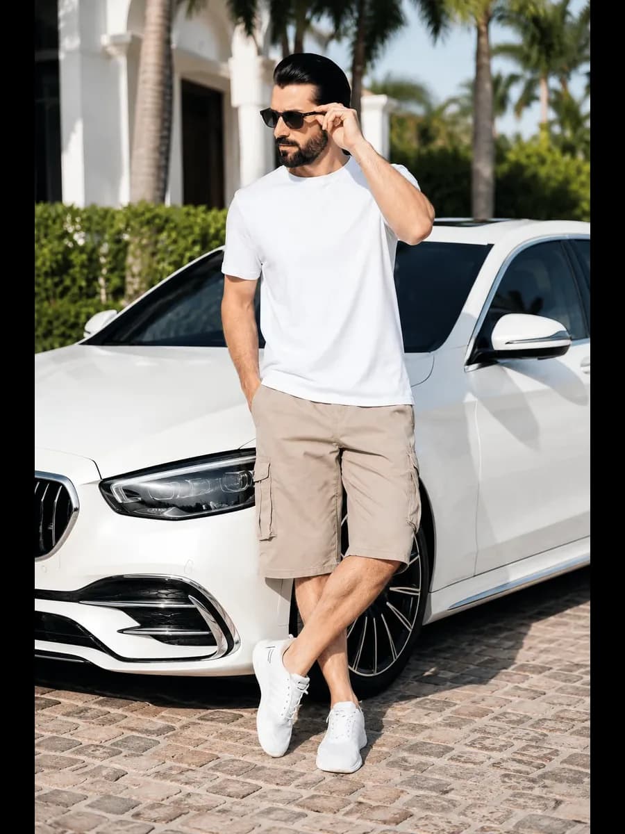 Шорты мужские карго бермуды