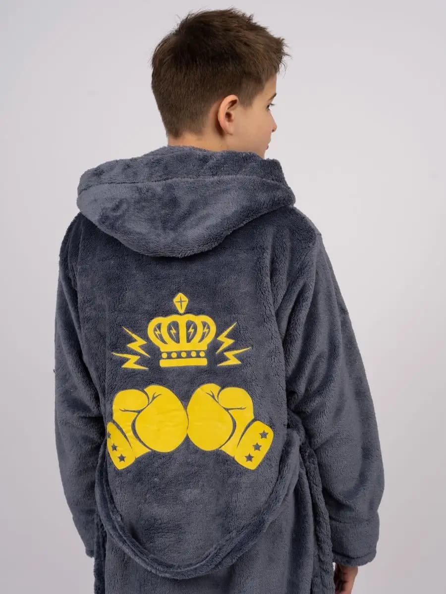 халат детский махровый с капюшоном