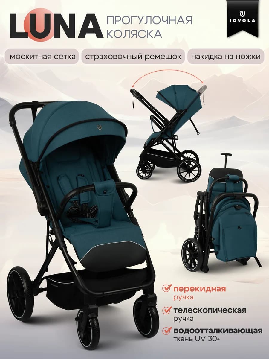 Коляска прогулочная LUNA всесезон с перекидной ручкой