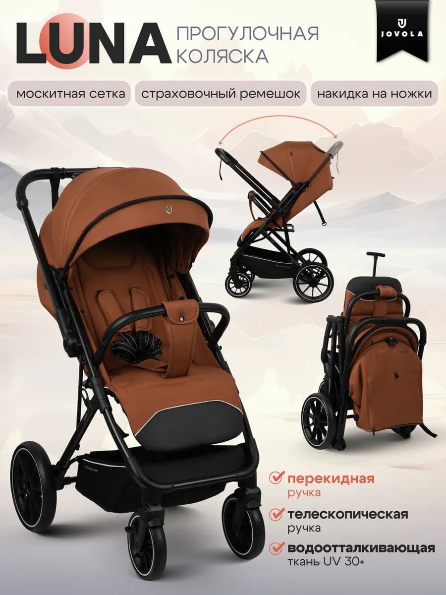 Коляска прогулочная LUNA всесезон с перекидной ручкой
