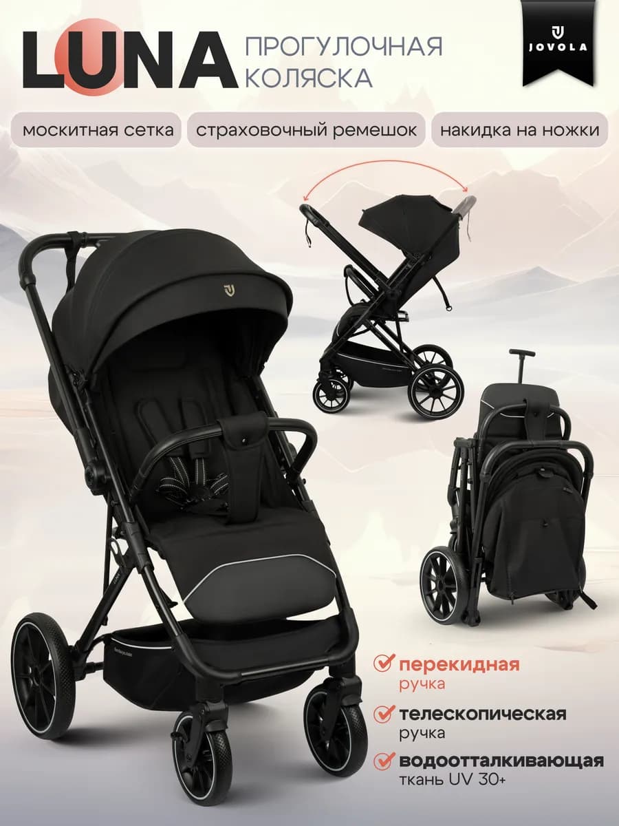 Коляска прогулочная LUNA всесезон с перекидной ручкой