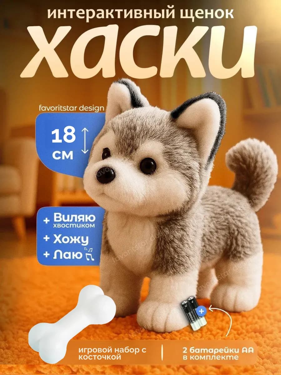 Интерактивная игрушка собака умный щенок для ребенка