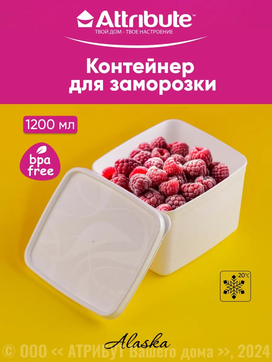 Контейнер для заморозки и хранения продуктов 1,2л