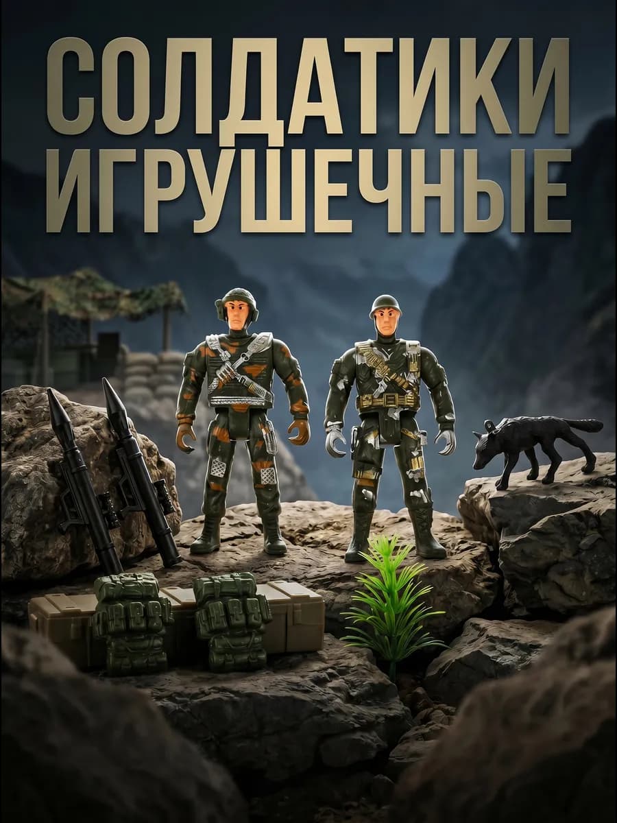 Набор солдатиков игрушечные подвижные фигурки для мальчиков