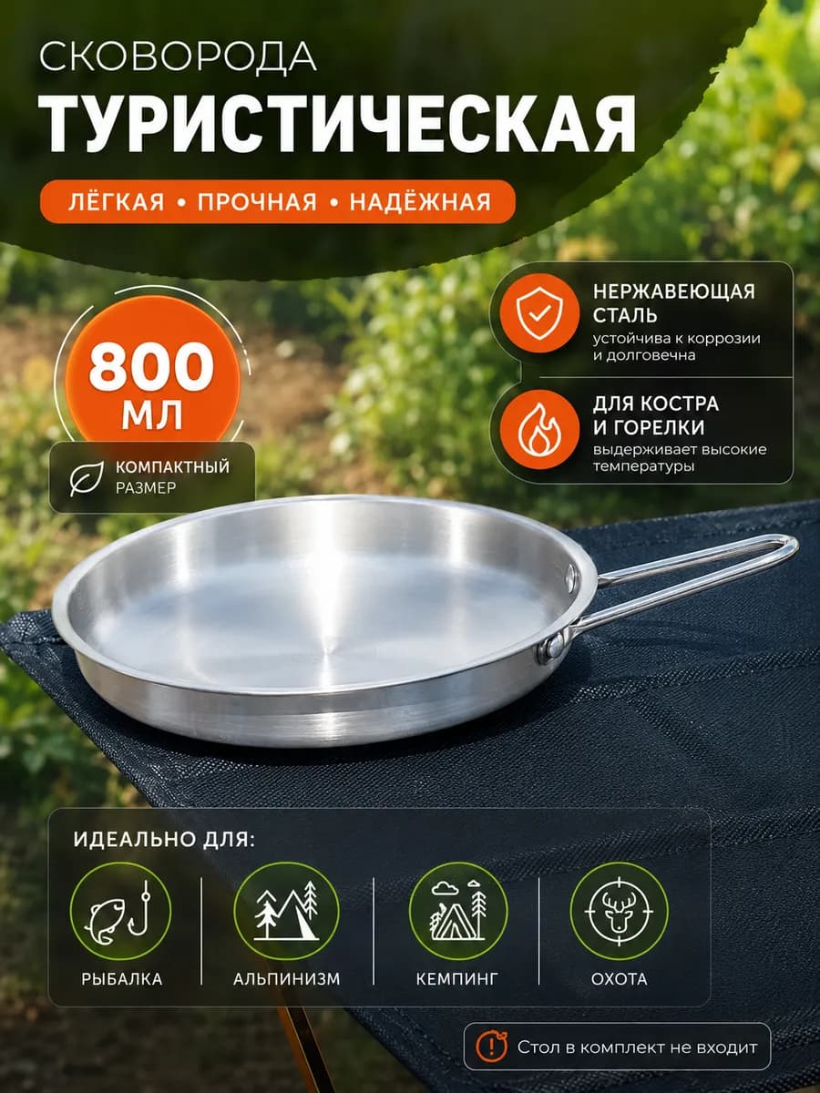 Сковорода туристическая 800 мл