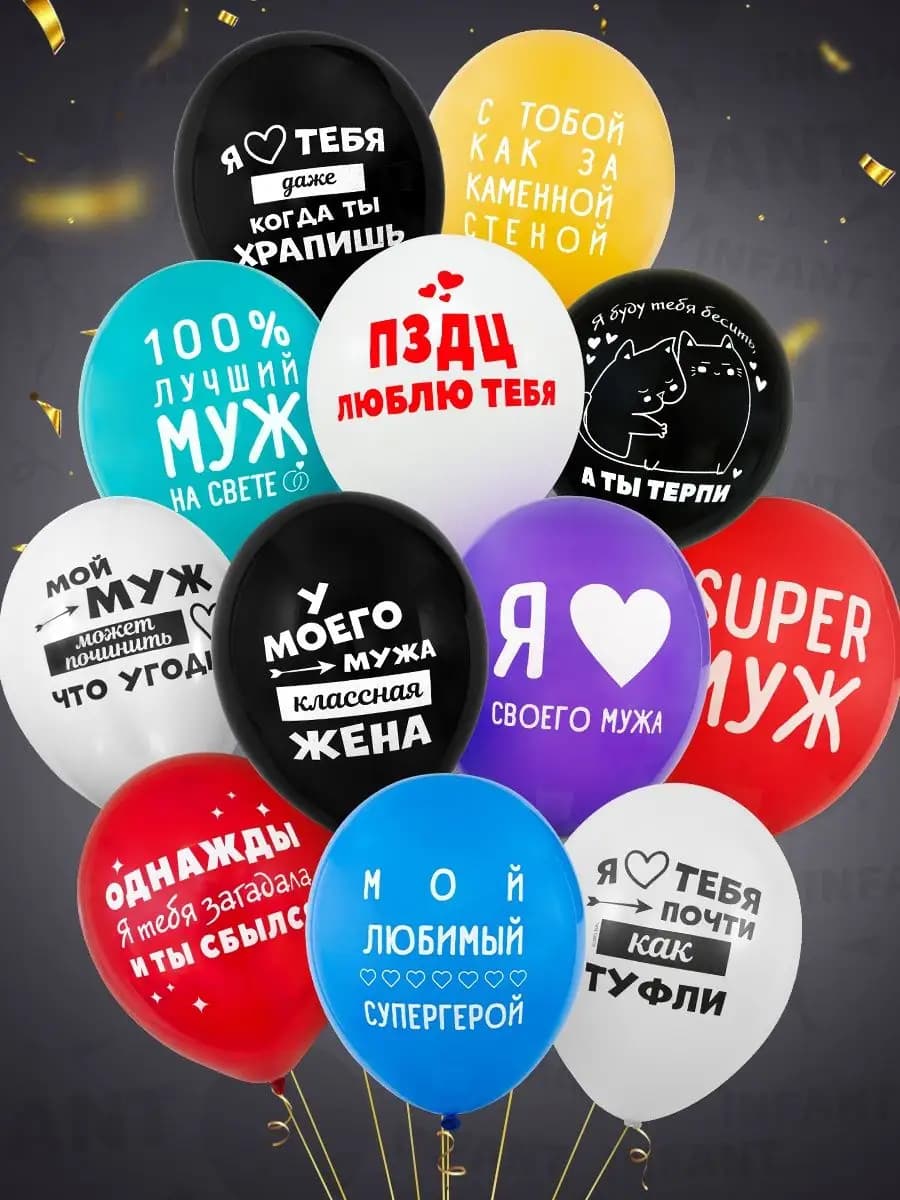 Шары с Днем рождения мужчине