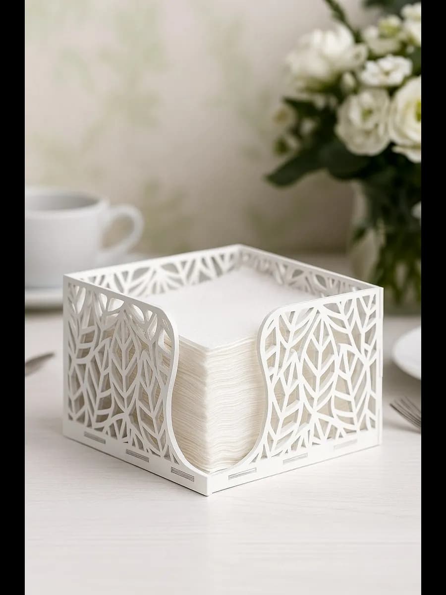 Салфетница на стол деревянная квадратная