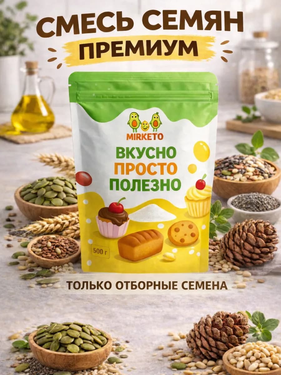 Смесь семян для салатов и выпечки