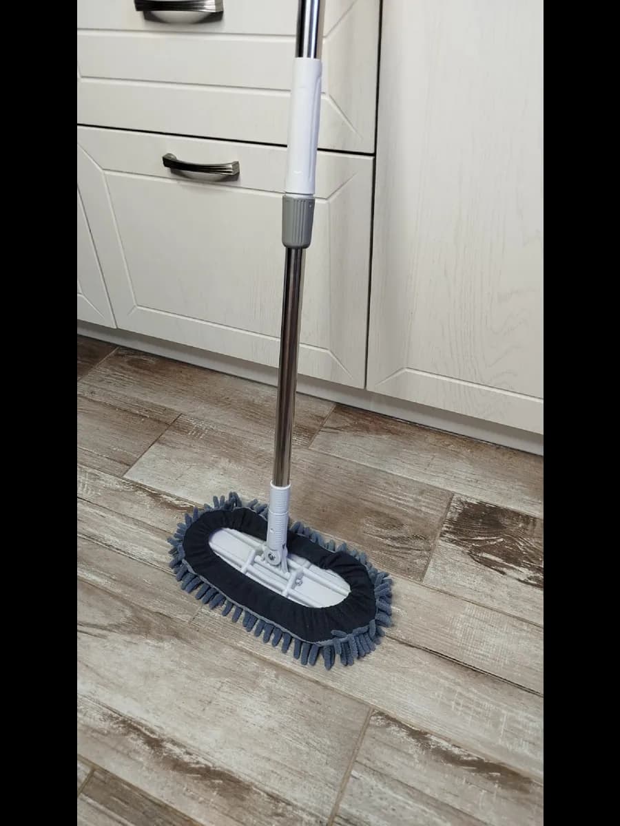 Швабра с насадкой и тряпкой для мытья пола