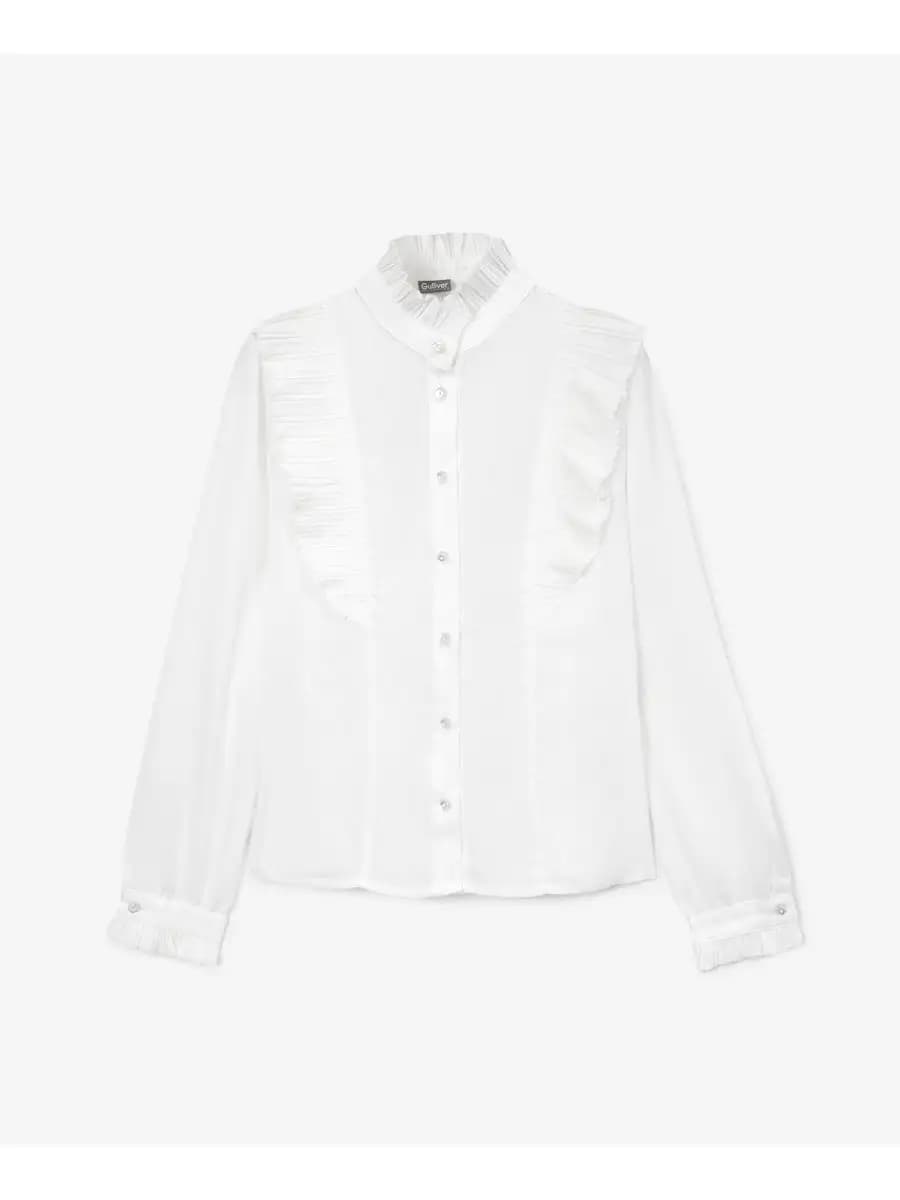 Блузка белая