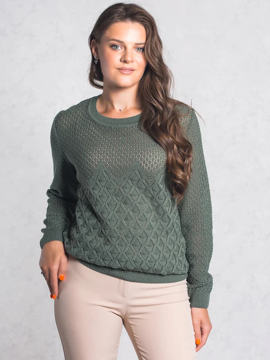 Джемпер нарядный трикотажный для офиса