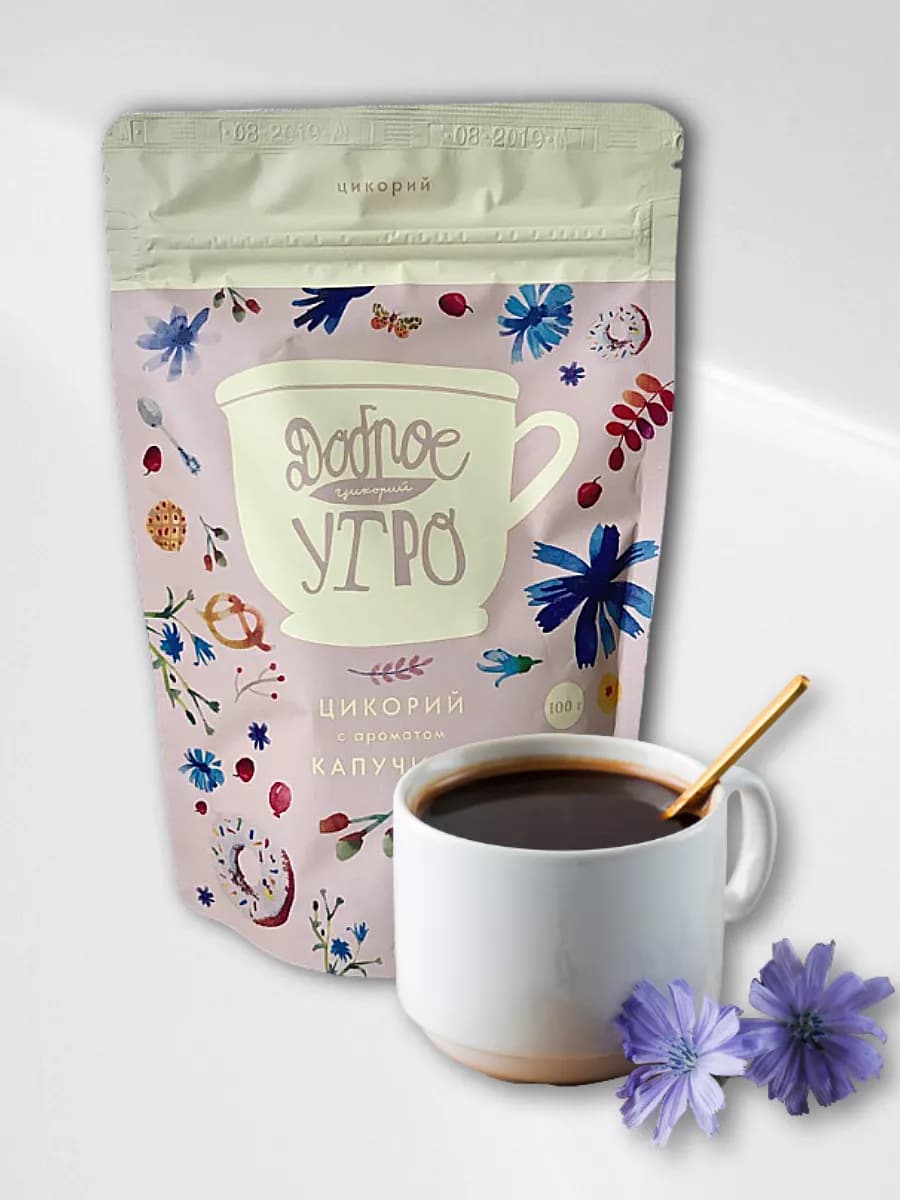 Цикорий растворимый с ароматом капучино 80г 1шт