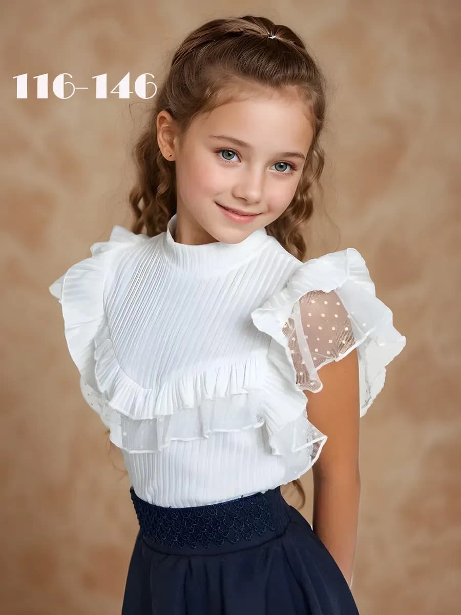 Блузка нарядная школьная на лето