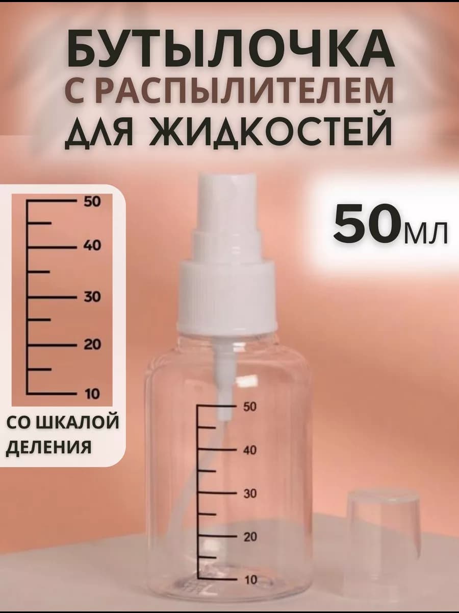 Флакон с распылителем для духов спрей дорожный со шкалой
