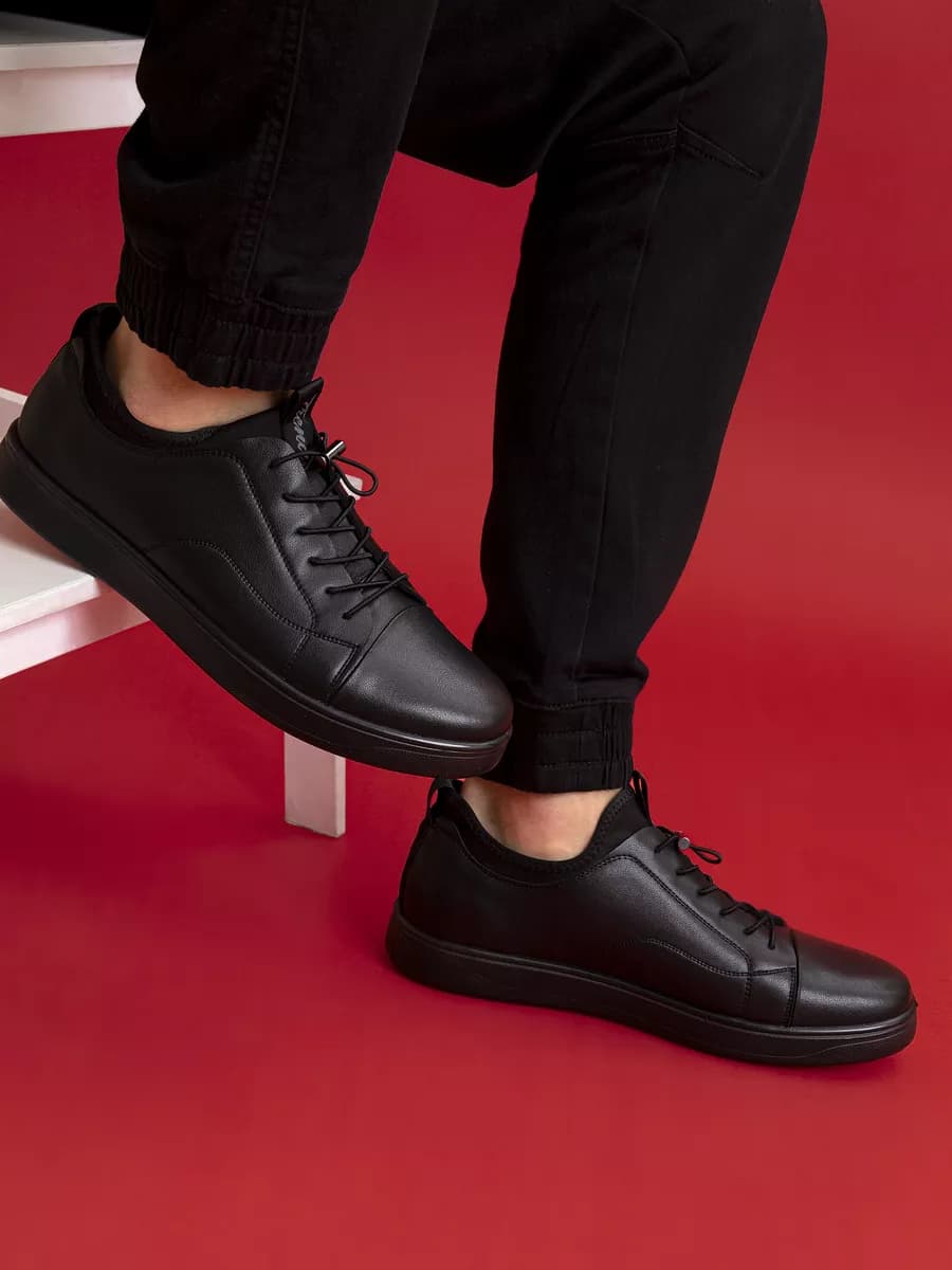 Кеды из натуральной кожи демисезонные - фото 1