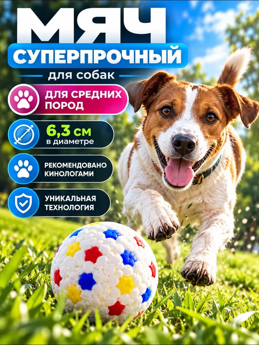 Жевательная игрушка для собак, супер прочный мяч