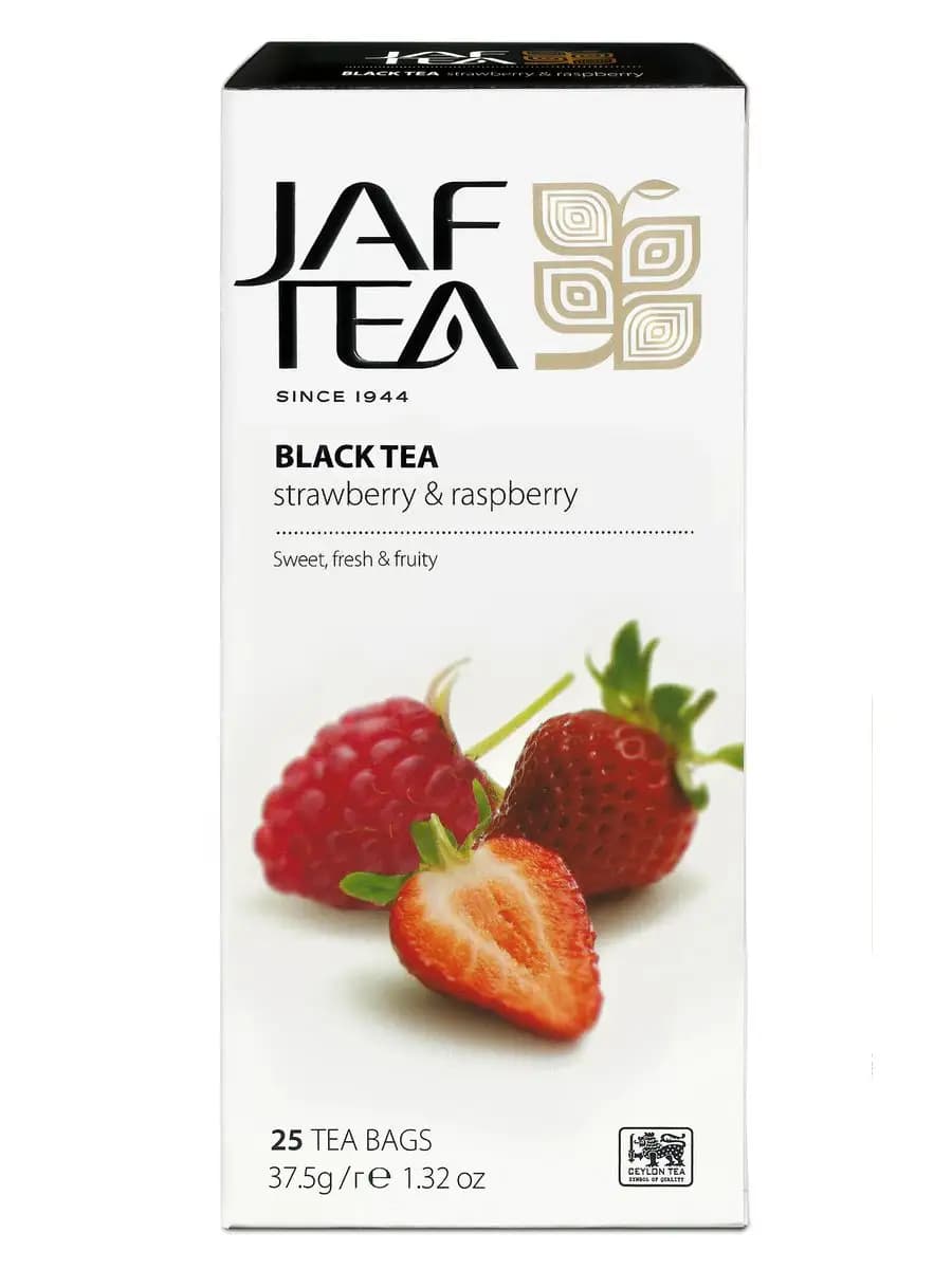 Strawberry&Raspberry чай чёрный, клубника малина 25 пак