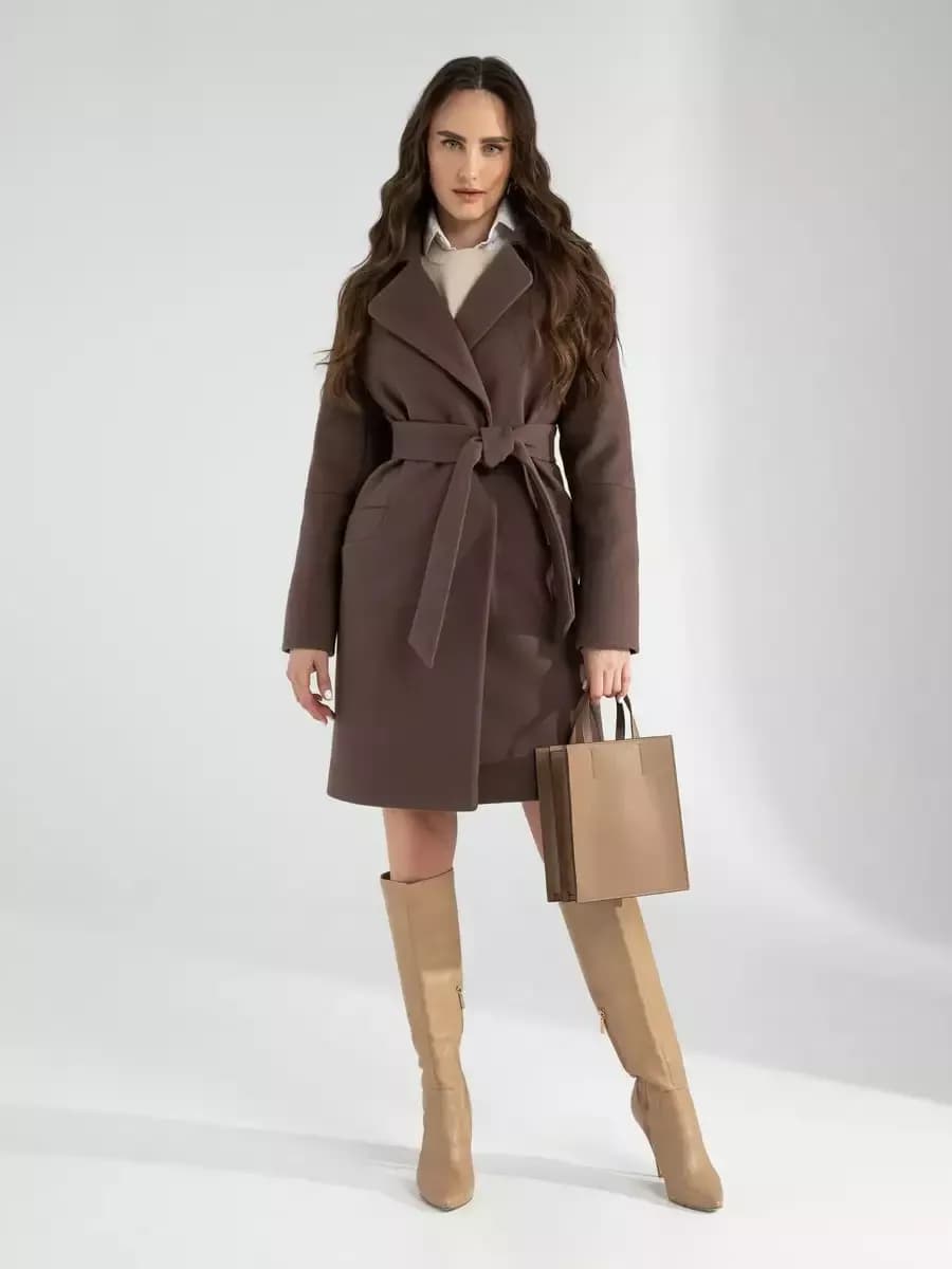 Пальто демисезонное длинное