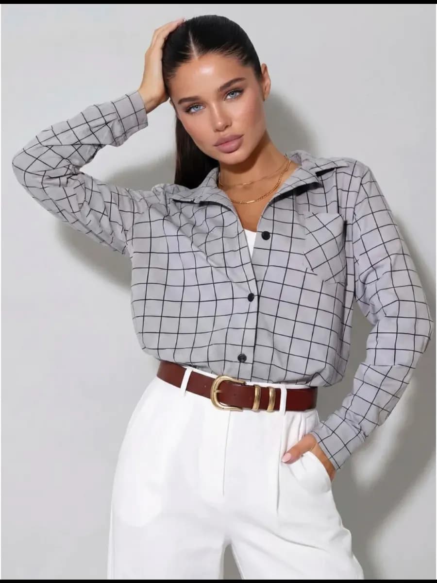 Рубашка классическая для офиса летняя