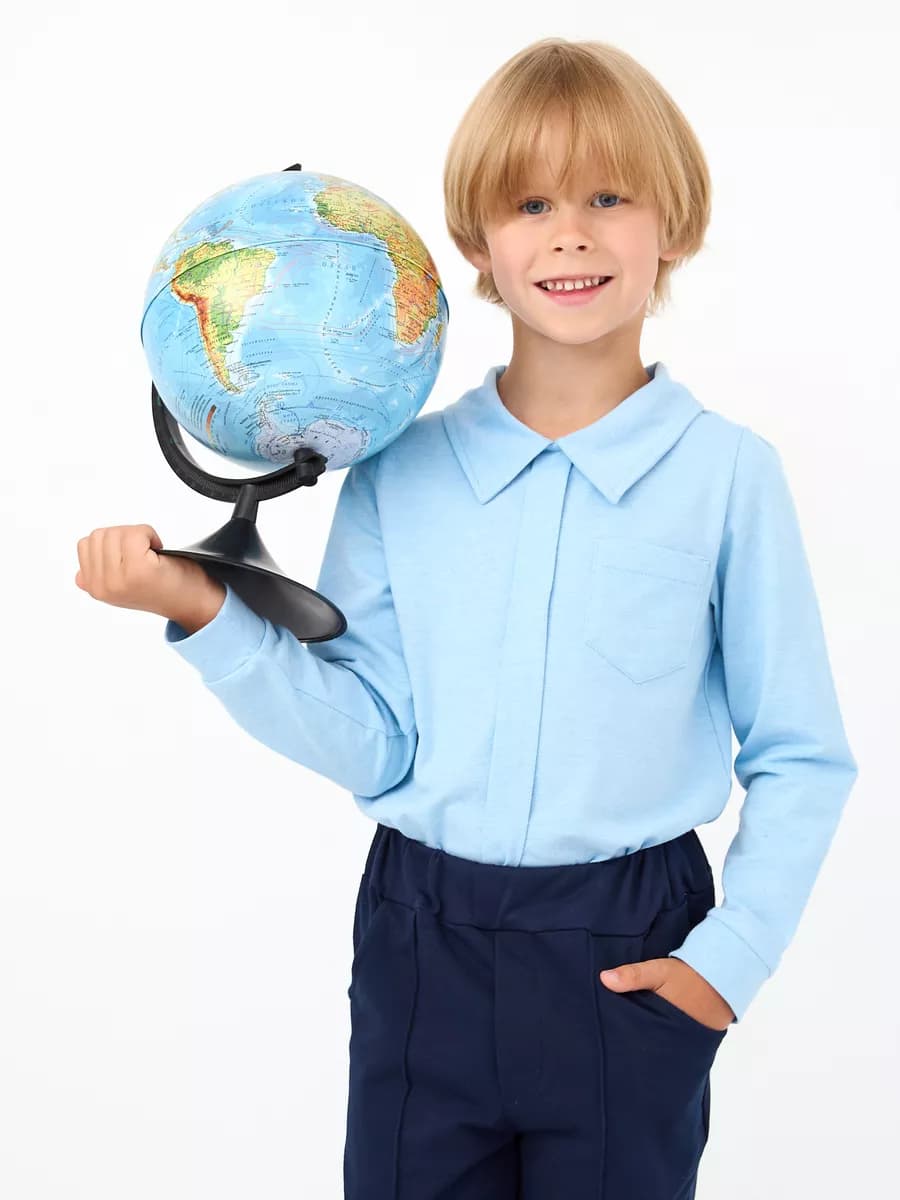 Рубашка трикотажная с длинным рукавом