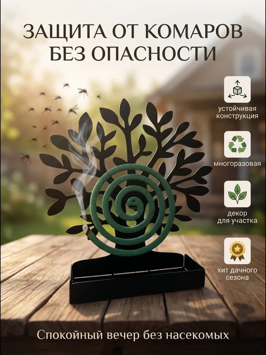 Подставка держатель для спирали от комаров