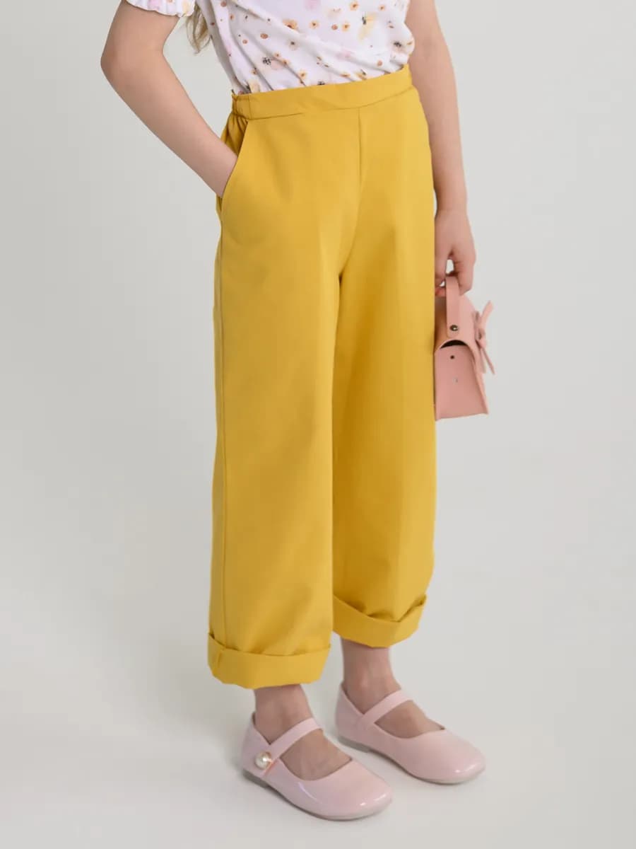 Штаны широкие детские в садик модные шаровары