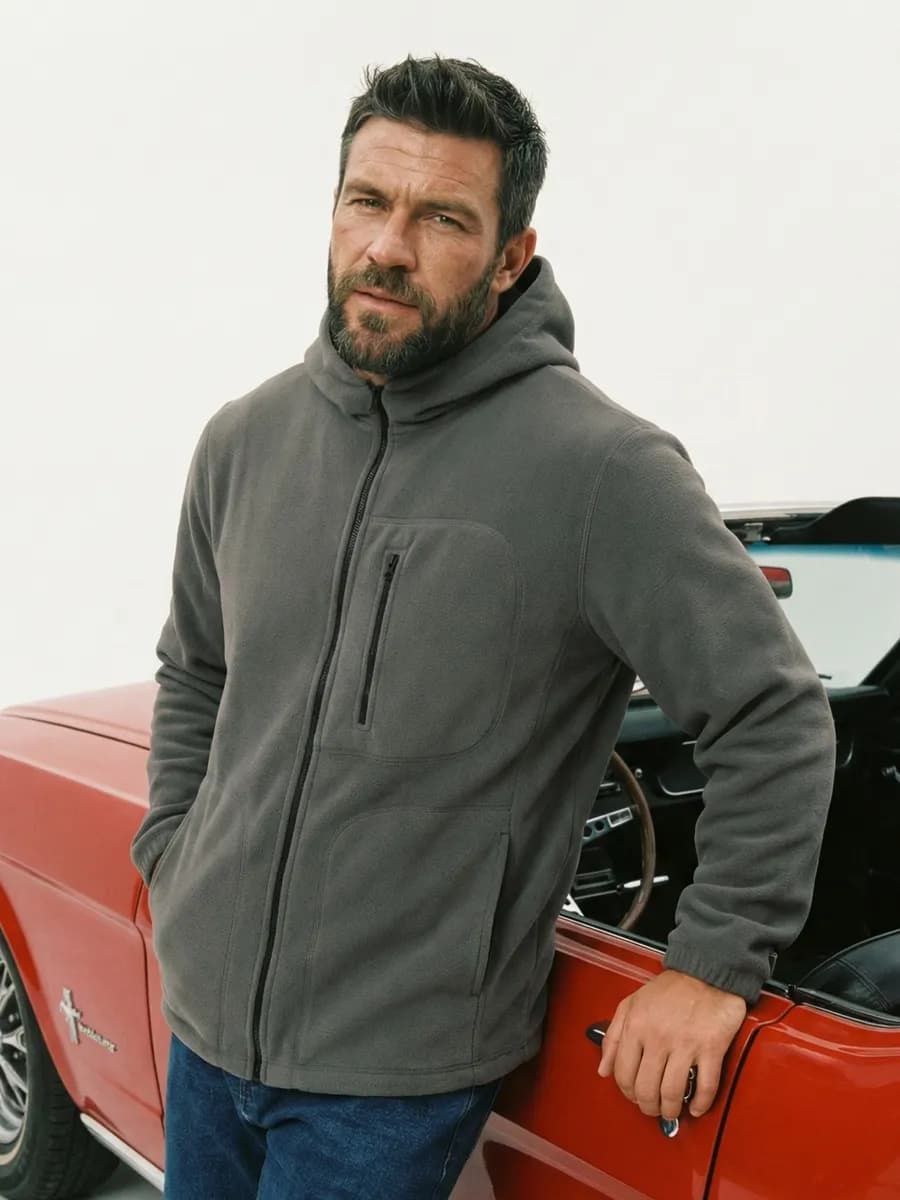 Толстовка на молнии с капюшоном