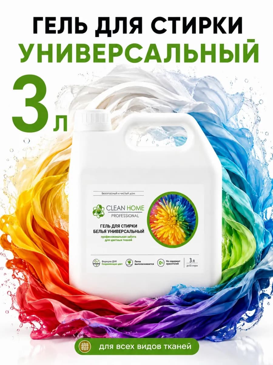 Гель для стирки белья, 3 литра
