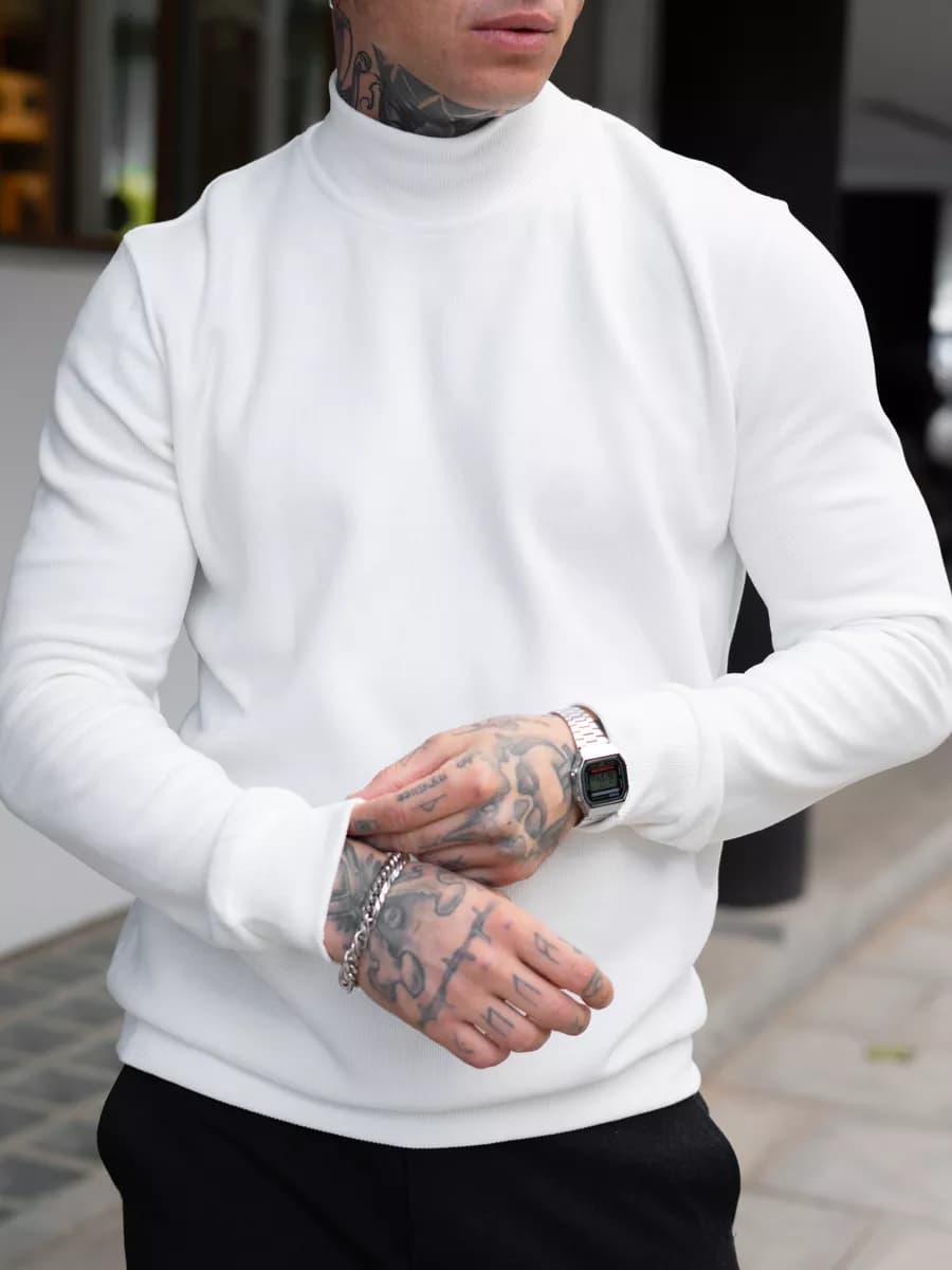 Водолазка базовая с горлом утепленная