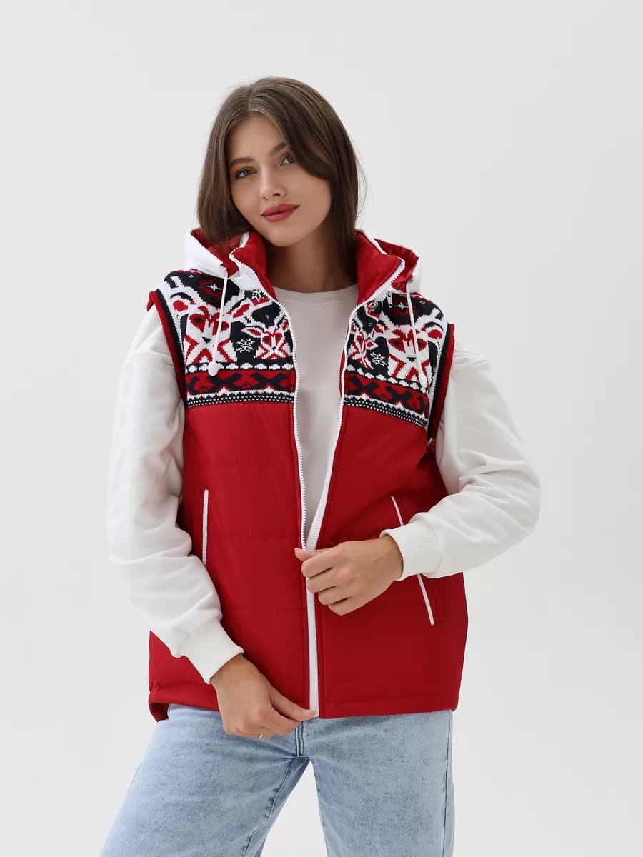 Жилетка утепленная женская осень-зима