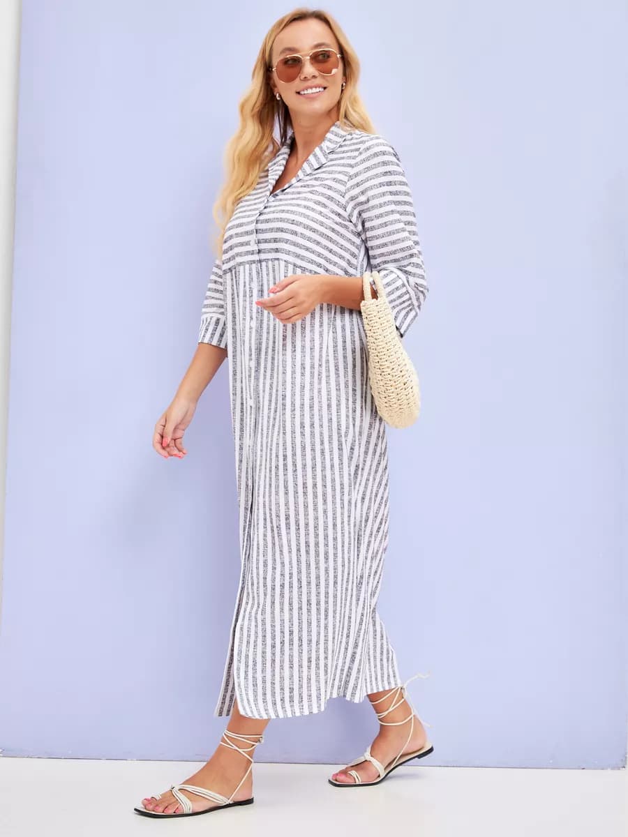 Летнее платье рубашка длинное домашнее хлопок оверсайз бохо