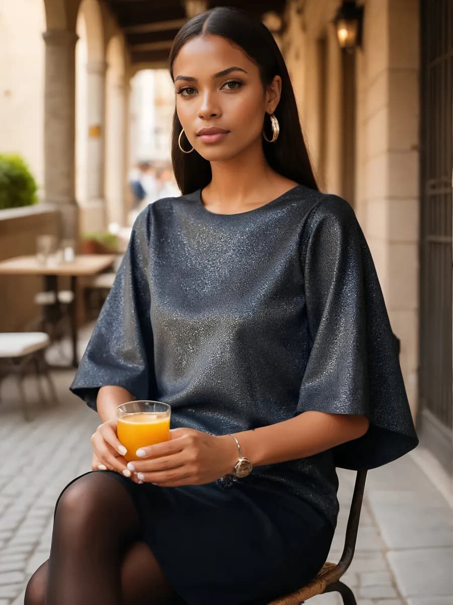 Платье вечернее миди нарядное трапеция с рукавом