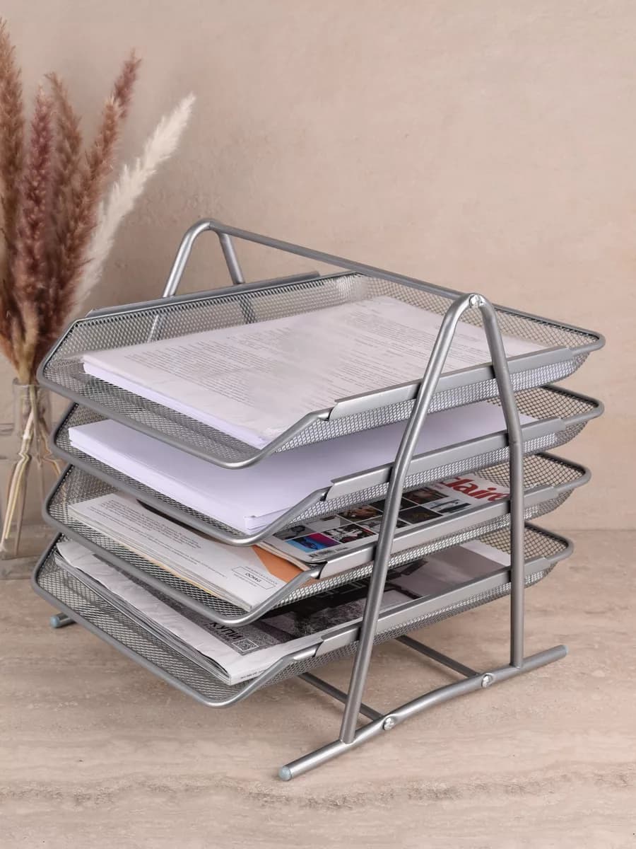 Лоток для бумаги и файлов металлический