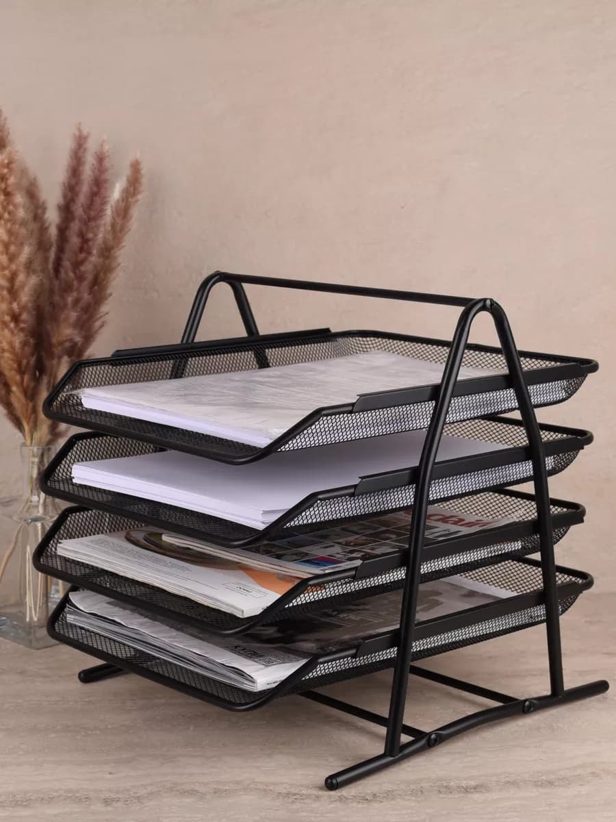 Лоток для бумаги и файлов металлический