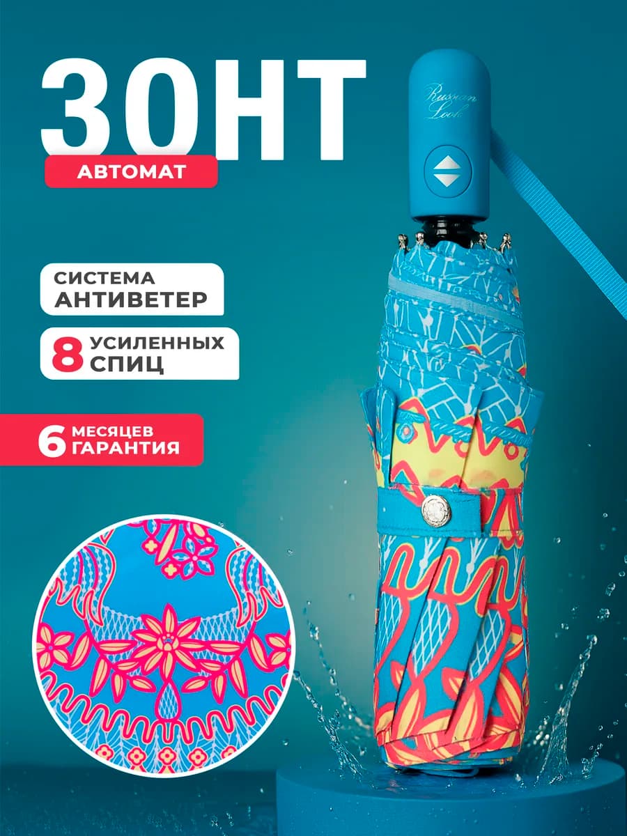 Зонт автомат антиветер