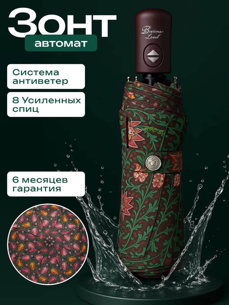 Зонт автомат антиветер