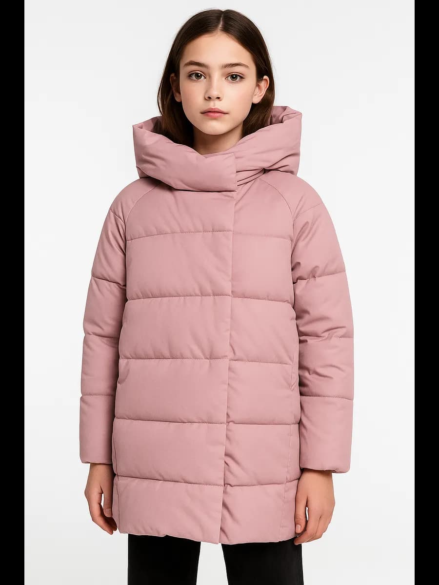 Утепленная куртка из экокожи