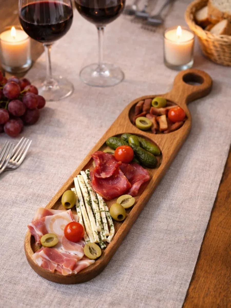 Сервировочная доска деревянная для кухни