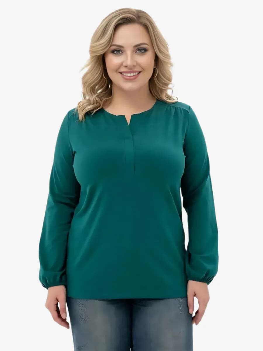 Лонгслив хлопок оверсайз с длинным рукавом