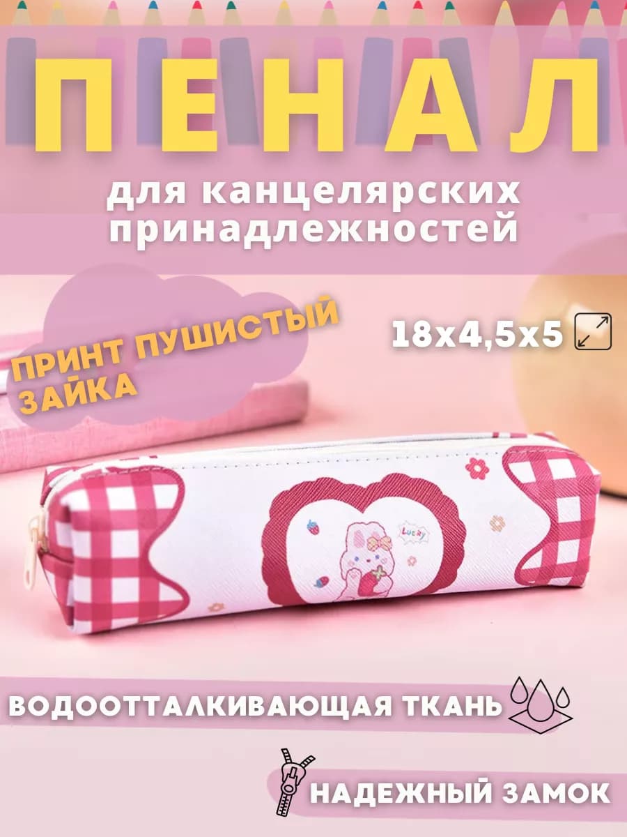 Пенал школьный для канцтоваров
