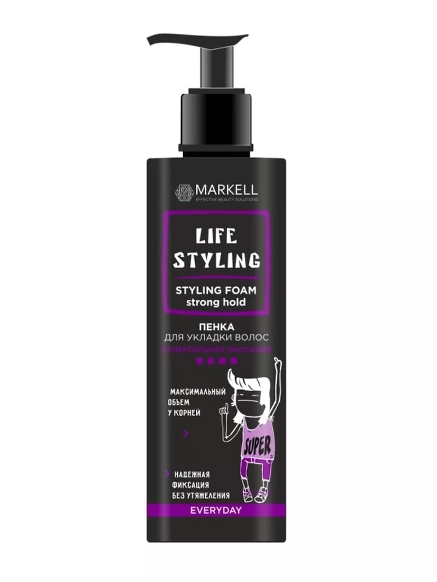 "Life Styling" Пенка для укладки волос суперсильная фиксация