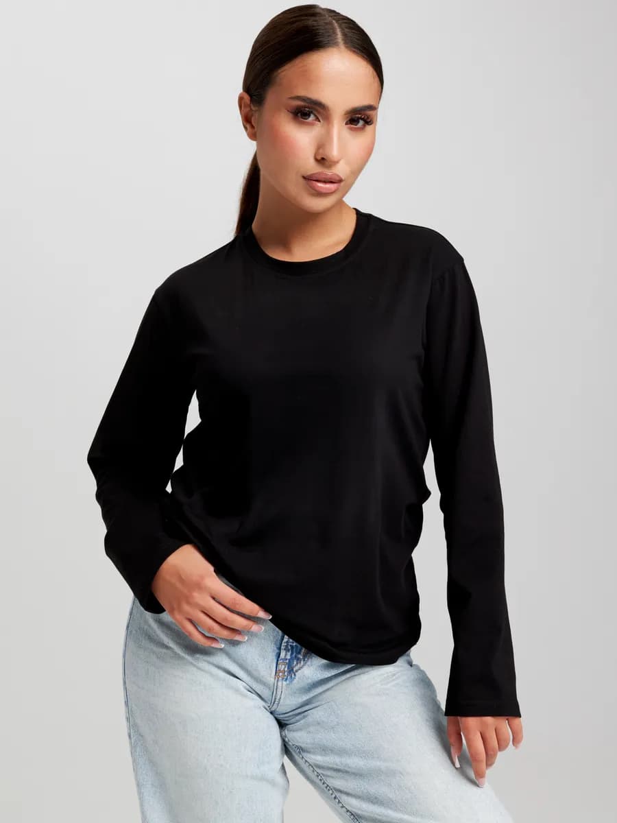 Лонгслив базовый из хлопка