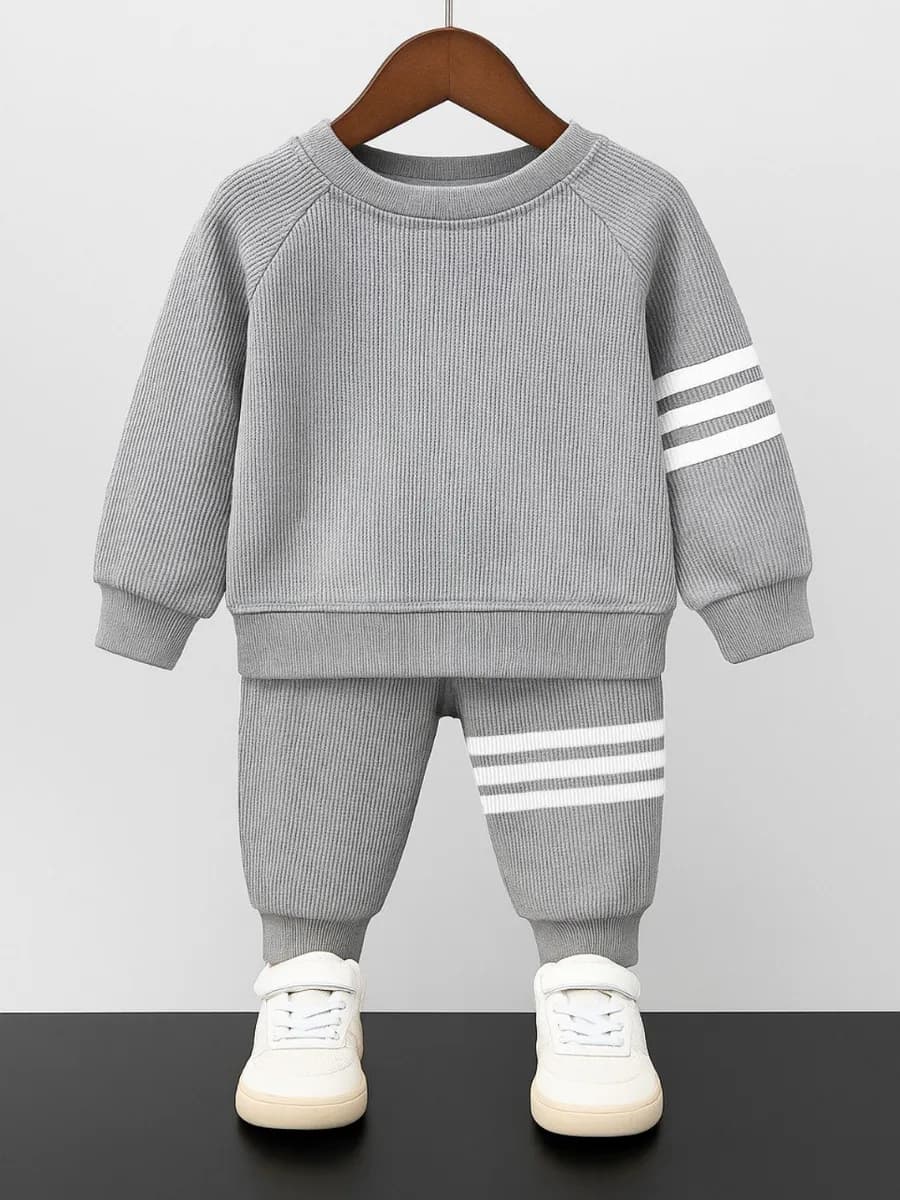 Вафельный костюм спортивный детский