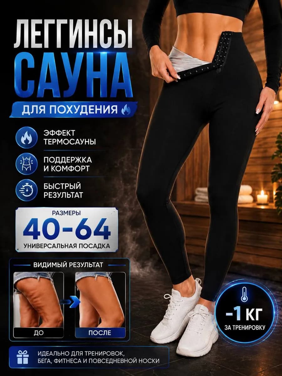Леггинсы для похудения с эффектом сауны женские