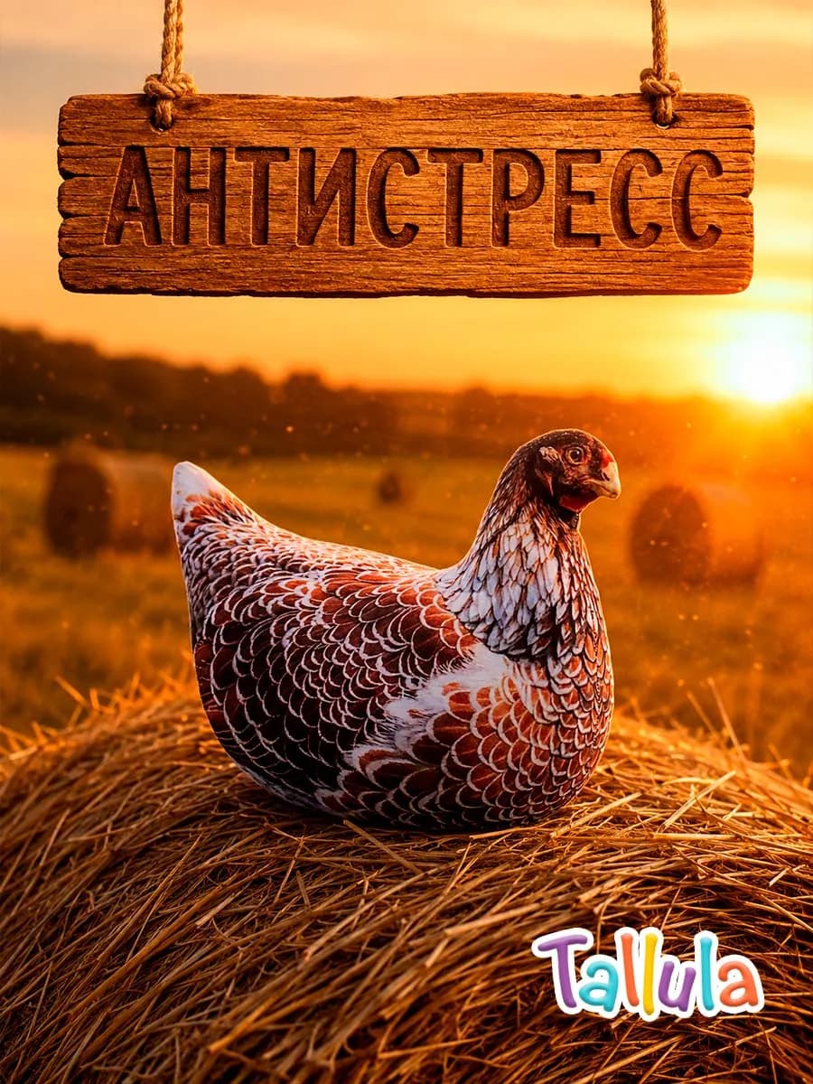 Мягкая реалистичная игрушка антистресс Курица, 30 см